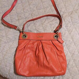 Coral Coach Cross-body Bag